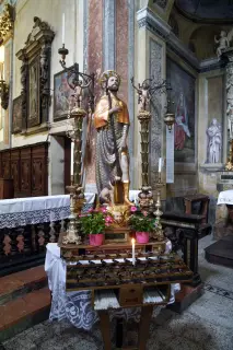 Statua di San Rocco - Parrocchiale di San Giacomo a Alto Sermenza