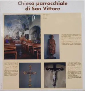 Pannello illustrativo - Parrocchiale di San Vittore a Roisan