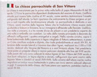 Pannello illustrativo - Parrocchiale di San Vittore a Roisan