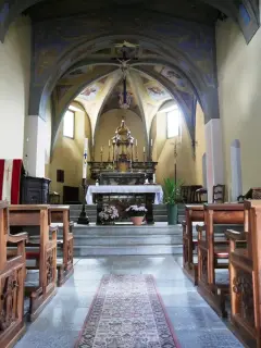 Navata centrale - Parrocchiale di San Vittore a Roisan