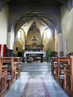 Navata centrale - Parrocchiale di San Vittore a Roisan