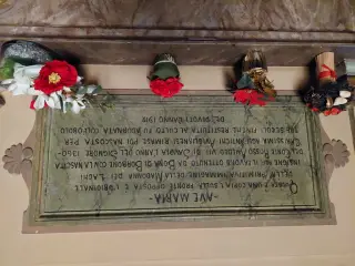 Iscrizione - Santuario della Madonna dei Laghi a Avigliana