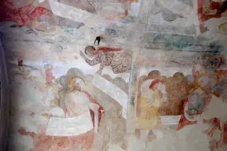 Affreschi della Storia di Sant'Anna - Cappella di Sant'Anna a QuaronaFrazione Locarno