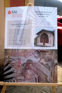 Cartello illustrativo - Cappella di Sant'Anna a QuaronaFrazione Locarno