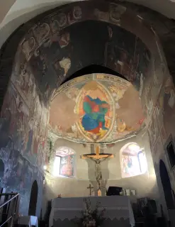 Affreschi absidali - Chiesa di San Vincenzo di Saragozza a Saint-Vincent