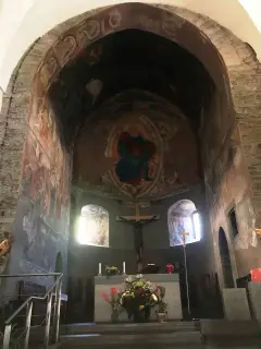 Affreschi absidali - Chiesa di San Vincenzo di Saragozza a Saint-Vincent