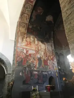 Affreschi absidali - Chiesa di San Vincenzo di Saragozza a Saint-Vincent