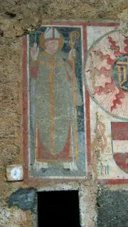 Monogramma di San Bernardino - Parrocchiale di San Martino e Santa Lucia a VerrayesFrazione Diemoz