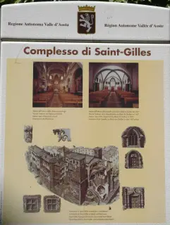 Pannello illustrativo - Parrocchiale dei SS. Egidio e Agostino a Verrés