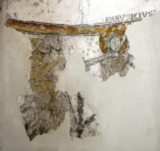 Uccisione di San Maurizio - Chiesa di Santa Maria Assunta o Saint-Roch o Castro Argenteo a VilleneuveFrazione Saint-Roch