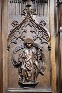 Dettaglio stalli del coro - Collegiata di Sant'Orso a Aosta