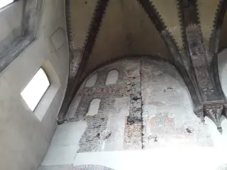 Parete del campanile all'interno - Collegiata di Sant'Orso a Aosta