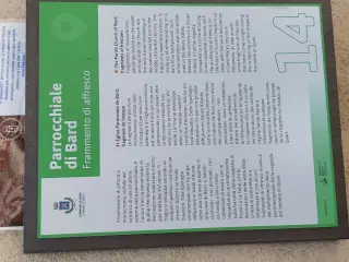 Pannello illustrativo - Parrocchiale dell' Assunzione di Maria a Bard