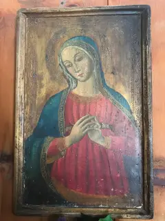 Tavola Madonna - Cappella di San Giacomo Maggiore a AyasFrazione Saint-Jaques