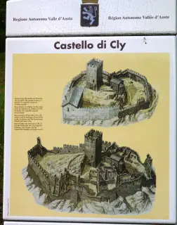 Pannello illustrativo - Cappella Castrense di San Maurizio a Saint-DenisFrazione Cly