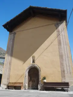 Facciata - Chiesa di Sant'Eustachio a SarreFrazione Chesallet