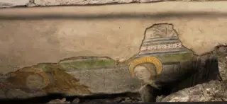 Tracce di affreschi - Cappella della Vergine e San Giovanni Evangelista a Saint-PierreFrazione Castello Sarriod de la Tour