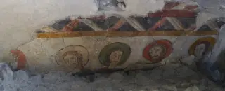 Tracce di affreschi - Cappella della Vergine e San Giovanni Evangelista a Saint-PierreFrazione Castello Sarriod de la Tour