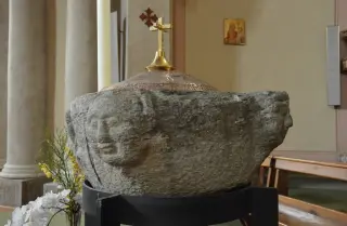 Fonte battesimale - Parrocchiale della Madonna del Carmine a Valsavarenche