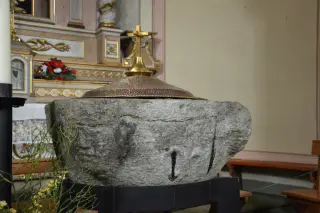 Fonte battesimale - Parrocchiale della Madonna del Carmine a Valsavarenche