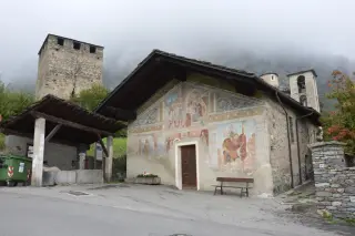 Vista - Cappella della Natività e Visitazione della Vergine a La SalleFrazione Cours o Ecours