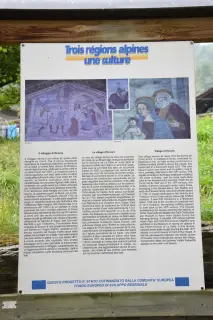 Pannello illustrativo - Cappella della Natività e Visitazione della Vergine a La SalleFrazione Cours o Ecours