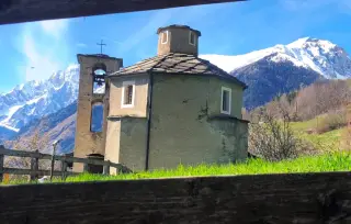 Vista - Cappella della Natività e Visitazione della Vergine a La SalleFrazione Cours o Ecours