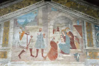 Adorazione dei Magi - Cappella della Natività e Visitazione della Vergine a La SalleFrazione Cours o Ecours