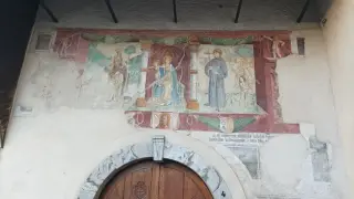 Madonna in trono, Santa Caterina e San Francesco - Convento di Santa Caterina a Aosta
