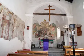 Interno - Oratorio di Sant'Antonio Abate a BorgosesiaFrazione Plello
