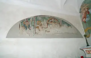 S.Martino, Dio padre con Gesù e S. Giovanni Battista - Oratorio di Sant'Antonio Abate a BorgosesiaFrazione Plello