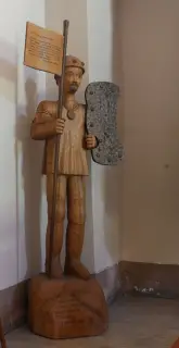 Statua lignea San Murizio - Chiesa di San Maurizio a Saint-VincentFrazione Moron