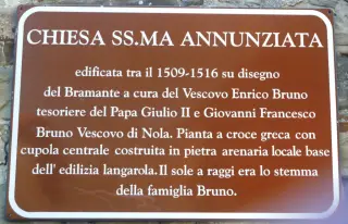 Pannello illustrativo - Chiesa della Santissima Annunziata a Roccaverano