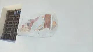 Lacerti di affresco - Cappella di San Marco a OulxFrazione San Marco