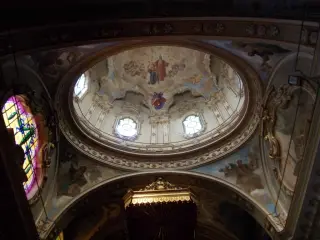 Tabernacolo e cupola - Chiesa di Santa Maria Maddalena a Villafranca Piemonte