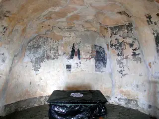 Affreschi del catino absidale - Cappella di Santa Maria Dei Genitrix a Villafranca PiemonteFrazione San Luca