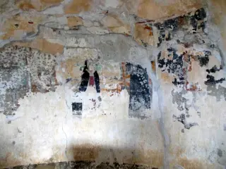 Affreschi del catino absidale - Cappella di Santa Maria Dei Genitrix a Villafranca PiemonteFrazione San Luca