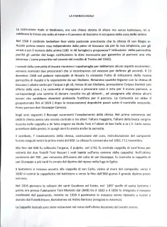 Foglio illustrativo della storia della parrocchia - Chiesa di San Biagio a GozzanoFrazione Auzate