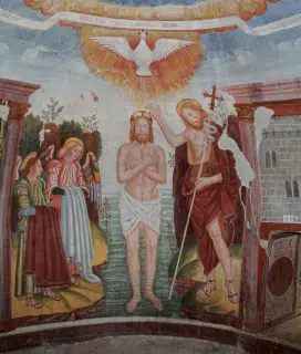 Battesimo di Gesù - Oratorio di San Giovanni Battista a Alto SermenzaFrazione Rimasco - Ferrate