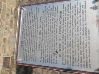 Pannello illustrativo - Chiesa Cimiteriale di Sant'Antonino a Perletto