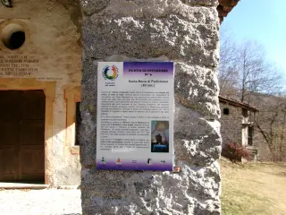 Pannello illustrativo - Oratorio di Santa Maria di Pediclosso a Campiglia CervoFrazione Santa Maria di Pediclosso