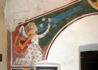 Annunciazione: Arcangelo Gabriele - Oratorio di Sant'Antonio Abate a Fontaneto d'AgognaFrazione Sant'Antonio