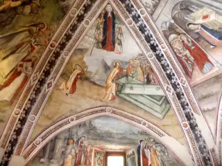 Presbiterio, volta, vele, storie della Vergine, l'Assunzione - Chiesa della Madonna della Stella a Pianezza