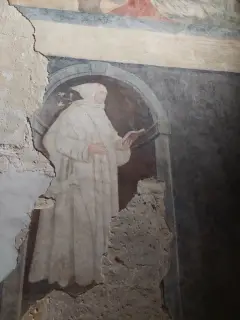 Affresco di Frate - Certosa di Monte Bracco a BargeFrazione Occa