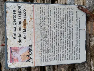 Pannello illustrativo - Certosa di Monte Bracco a BargeFrazione Occa