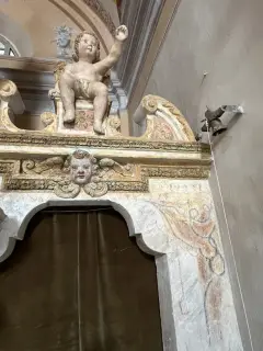 Affresco del 1548 dettaglio - Oratorio dei Battuti o Immacolata Concezione a Vesime