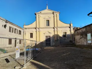 Facciata - Parrocchiale ex Cenobio di San Genuario a CrescentinoFrazione San Genuario