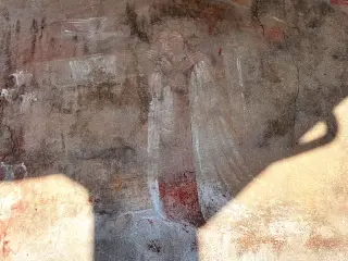 Annunciazione dettaglio - Cappella dei Santi Sebastiano e Rocco a Pont-Saint-Martin