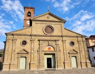 Facciata - Chiesa di San Lorenzo a Saliceto