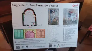 Pannello Illusrativo - Cappella di San Bernardo o San Bernardino da Siena a Piozzo